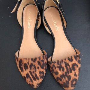 Cheetah and black flats